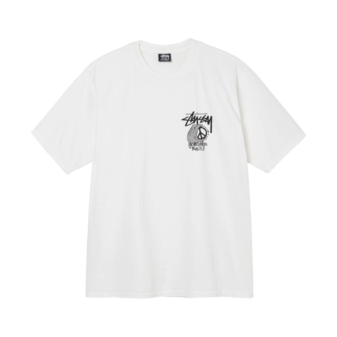 스투시 피스 핸드 피그먼트 다이드 티셔츠 내츄럴(Stussy Peace Hand Pigment dyed T-Shirt Natural) - 2