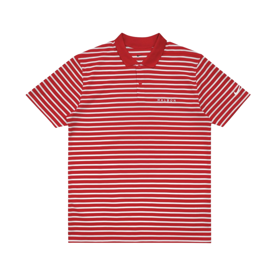 말본 골프 x 나이키 드라이핏 빅토리 스트라이프 폴로 OLC 유니버시티 레드(Malbon Golf x Nike Dri-FIT Victory Stripe Polo OLC University Red) - 1