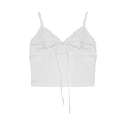 Roughneck Lace sleeveless t-shirt white