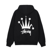 Stussy Regal Crown Zip Hoodie Black