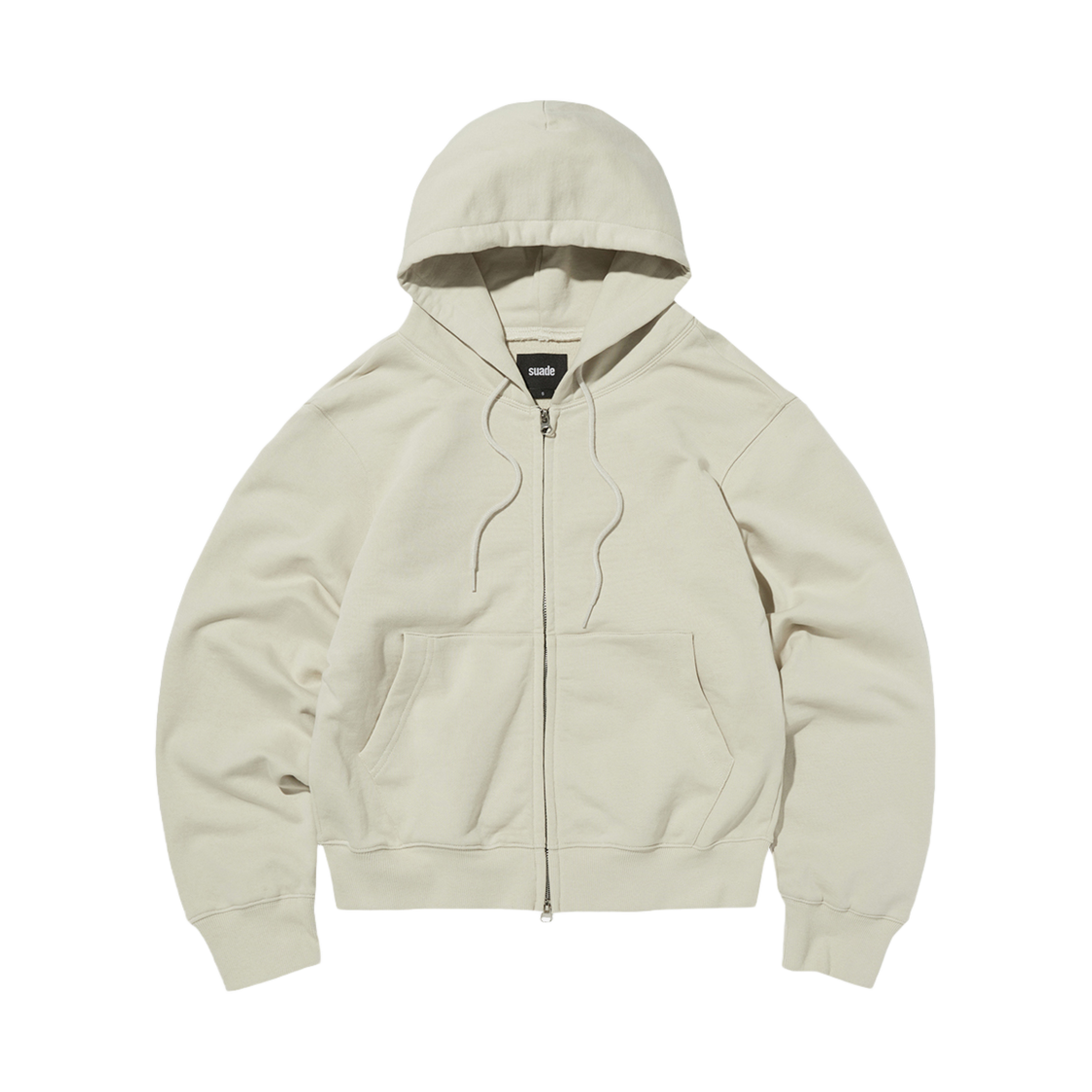 스웨이드 베이직 후드 집업 아이보리(Suade Basic Hood Zip Up Ivory)