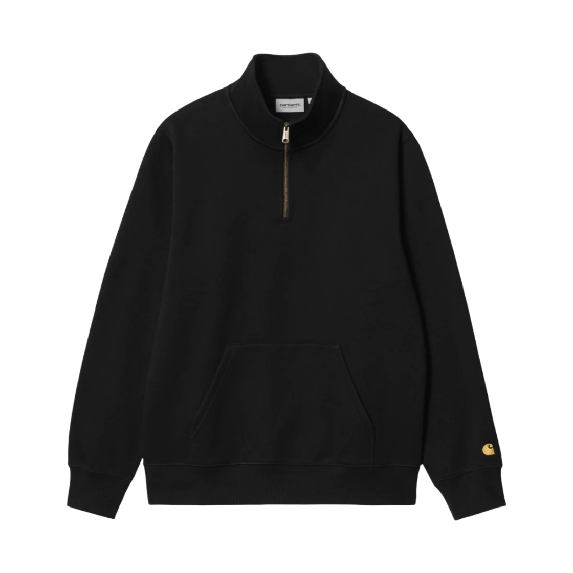 칼하트 WIP 체이스 넥 집 스웨트셔츠 블랙(Carhartt WIP Chase Neck Zip Sweatshirt Black) - 1