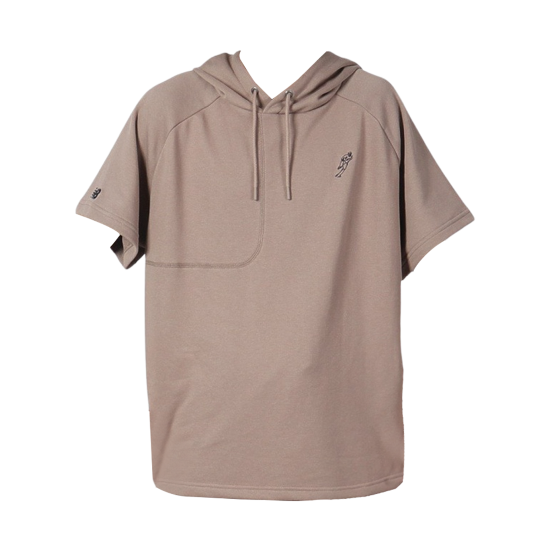 MT43732MS New Balance Ohtani Short Sleeve French Terry Hoodie Mushroom