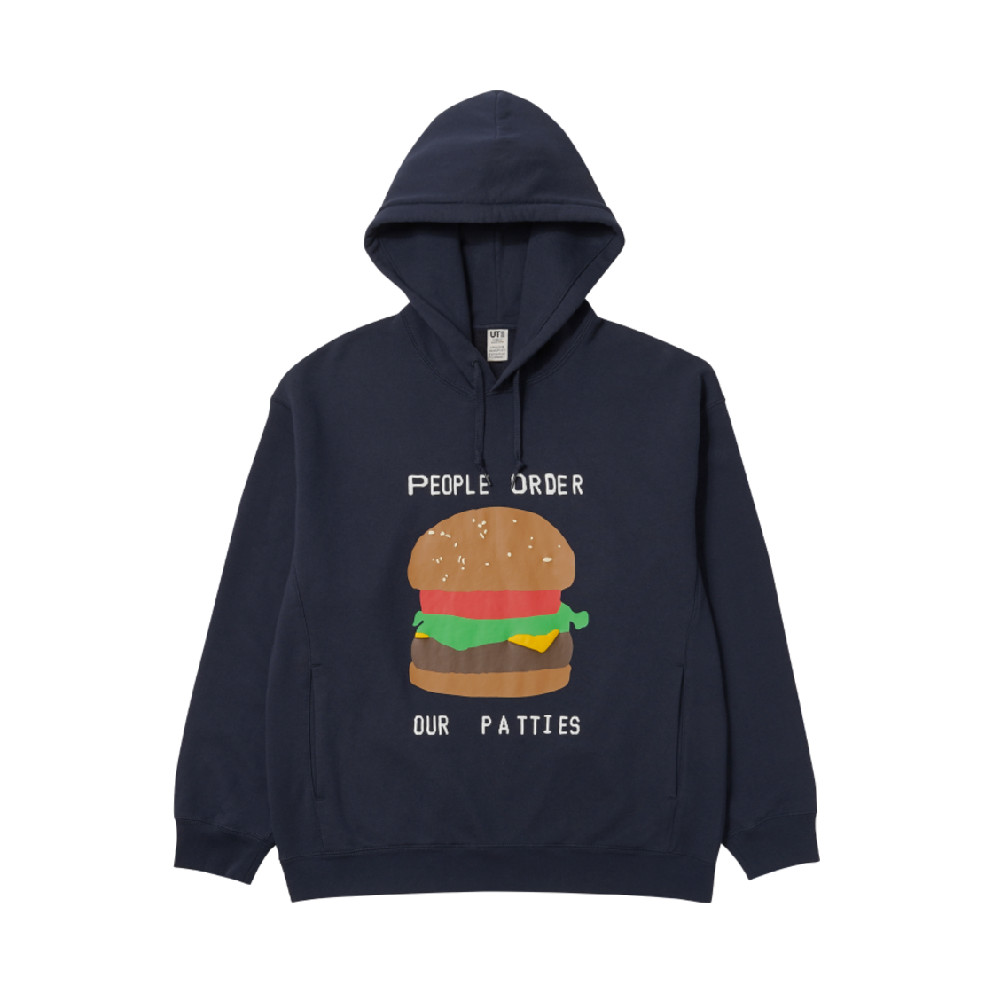 유니클로 UT x CPFM x 스폰지밥 스웨트 풀 파카 C 네이비(Uniqlo UT x CPFM x SpongeBob Sweat Pull Parka C Navy)