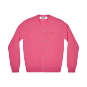 Play Comme des Garcons Mini Heart Cardigan Pink