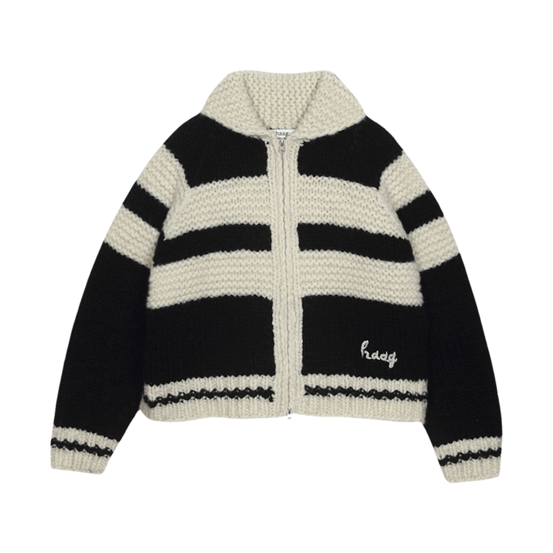 (W) 헤이그 어 핸드 메이드 코위찬 블랙((W) Haag A Hand Made Cowichan Black)