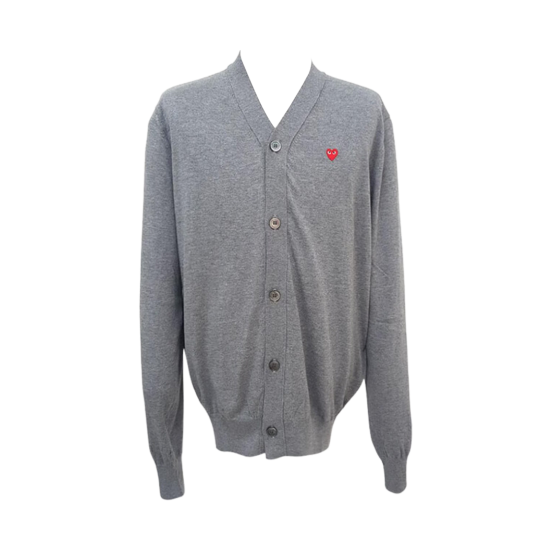 꼼데가르송 레드 하트 가디건 그레이(Comme des Garcons Red Heart Cardigan Gray) - 1