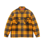 Supreme Quilted Plaid Shirt Yellow - 24FW