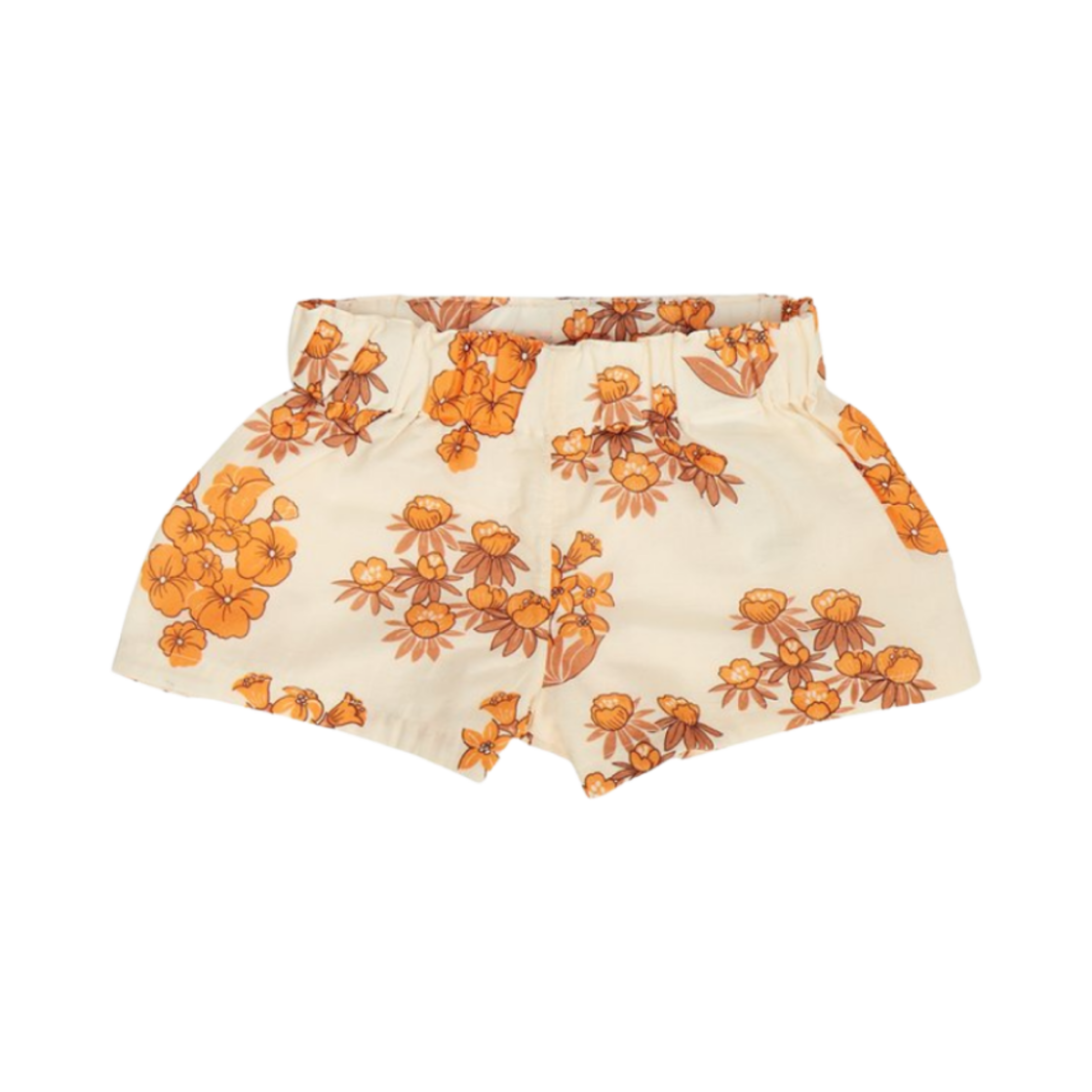 (키즈) 미니 로디니 와일드플라워 스웨트쇼츠 베이지((Kids) Mini Rodini Wildflowers Sweatshorts Beige)