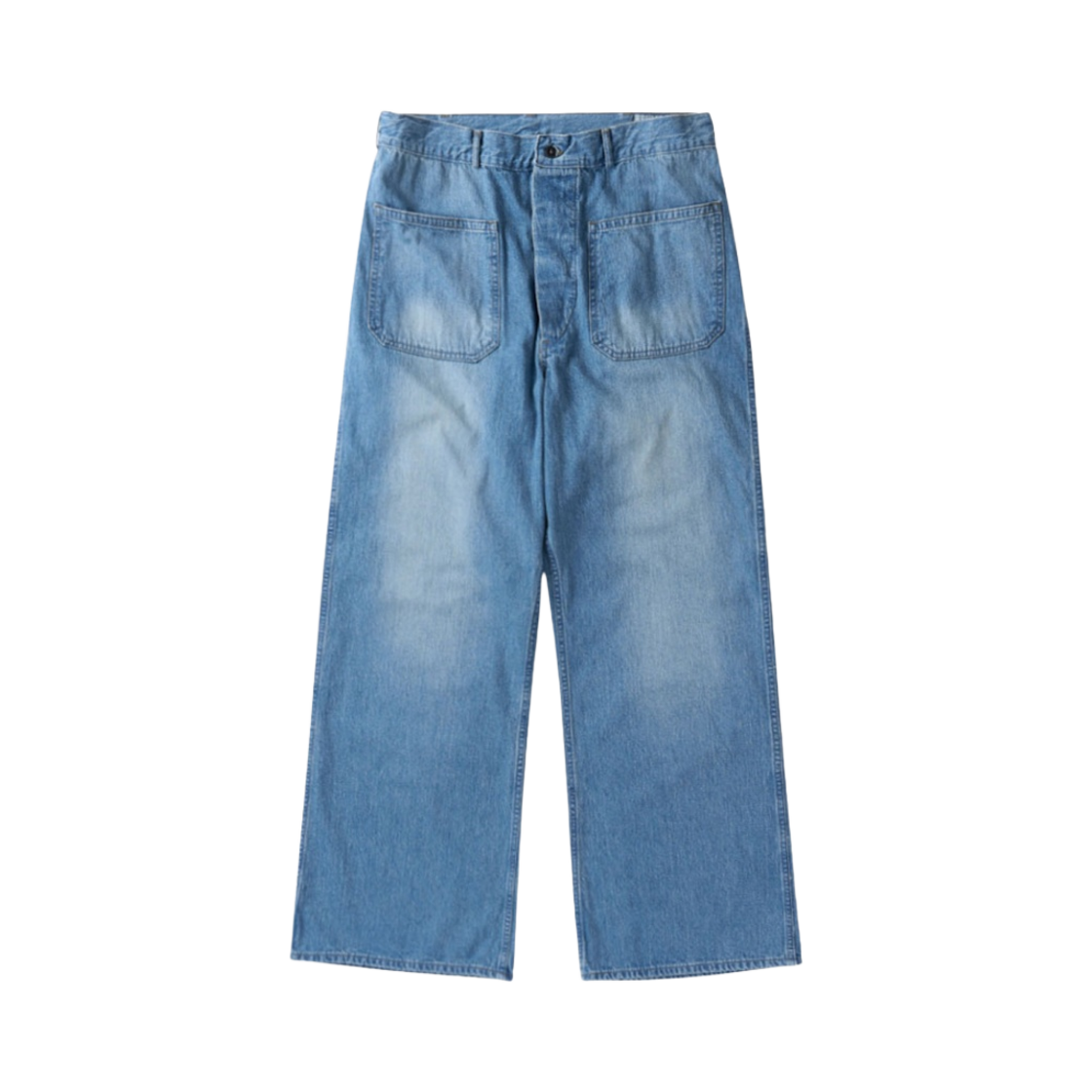오어슬로우 5132 데님 세일러 팬츠 유즈드 인디고(Orslow 5132 Denim Sailer Pants Used Indigo)