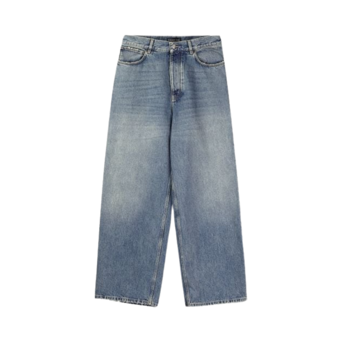 발렌시아가 배기 데님 팬츠 블루
