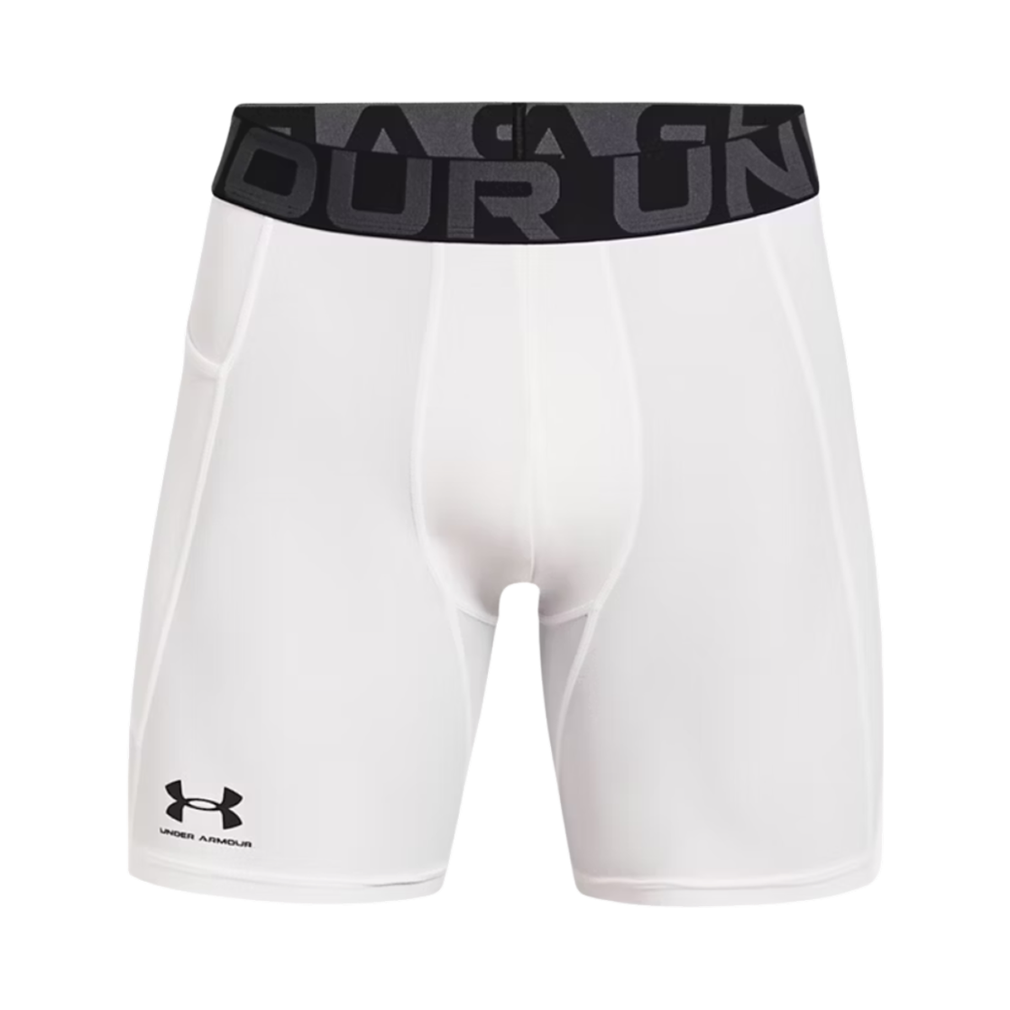언더아머 히트기어 컴프레이션 쇼츠 화이트 블랙(Under Armour HeatGear Compression Shorts White Black)