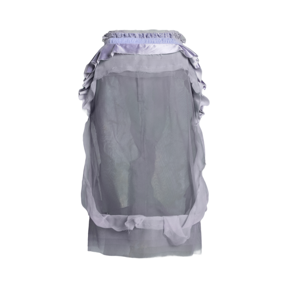 (W) 메종 마르지엘라 데코티크 미디 스커트 라일락((W) Maison Margiela Decortique Midi Skirt Lilac) - 1
