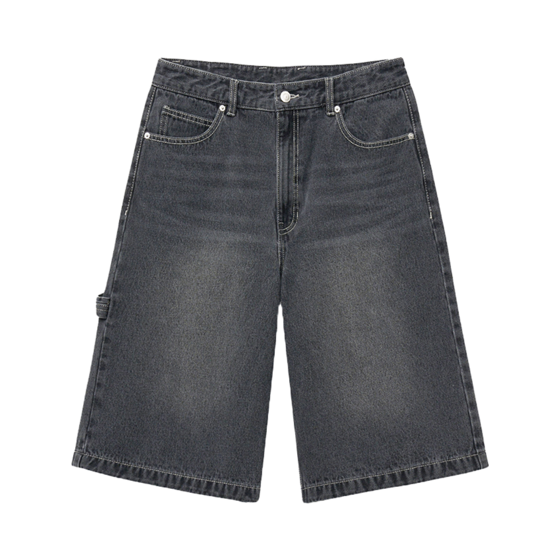 TNPA5E205G2 TNGT Wide-fit Denim Bermuda Half Pants Washed Gray