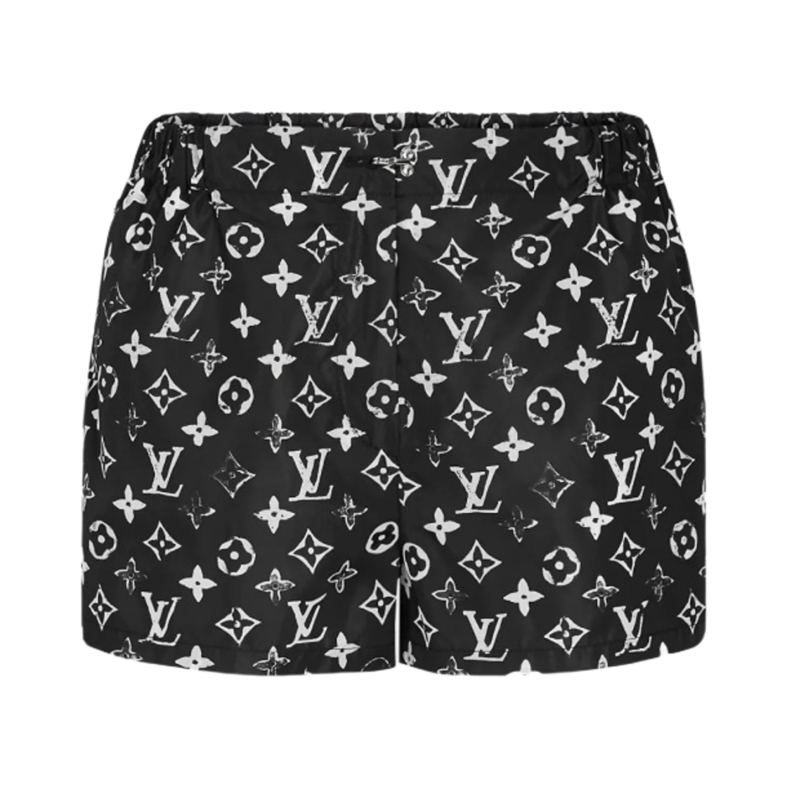 (W) 루이비통 스텐실 이펙트 모노그램 쇼츠 화이트((W) Louis Vuitton Stencil Effect Monogram Shorts White) - 1