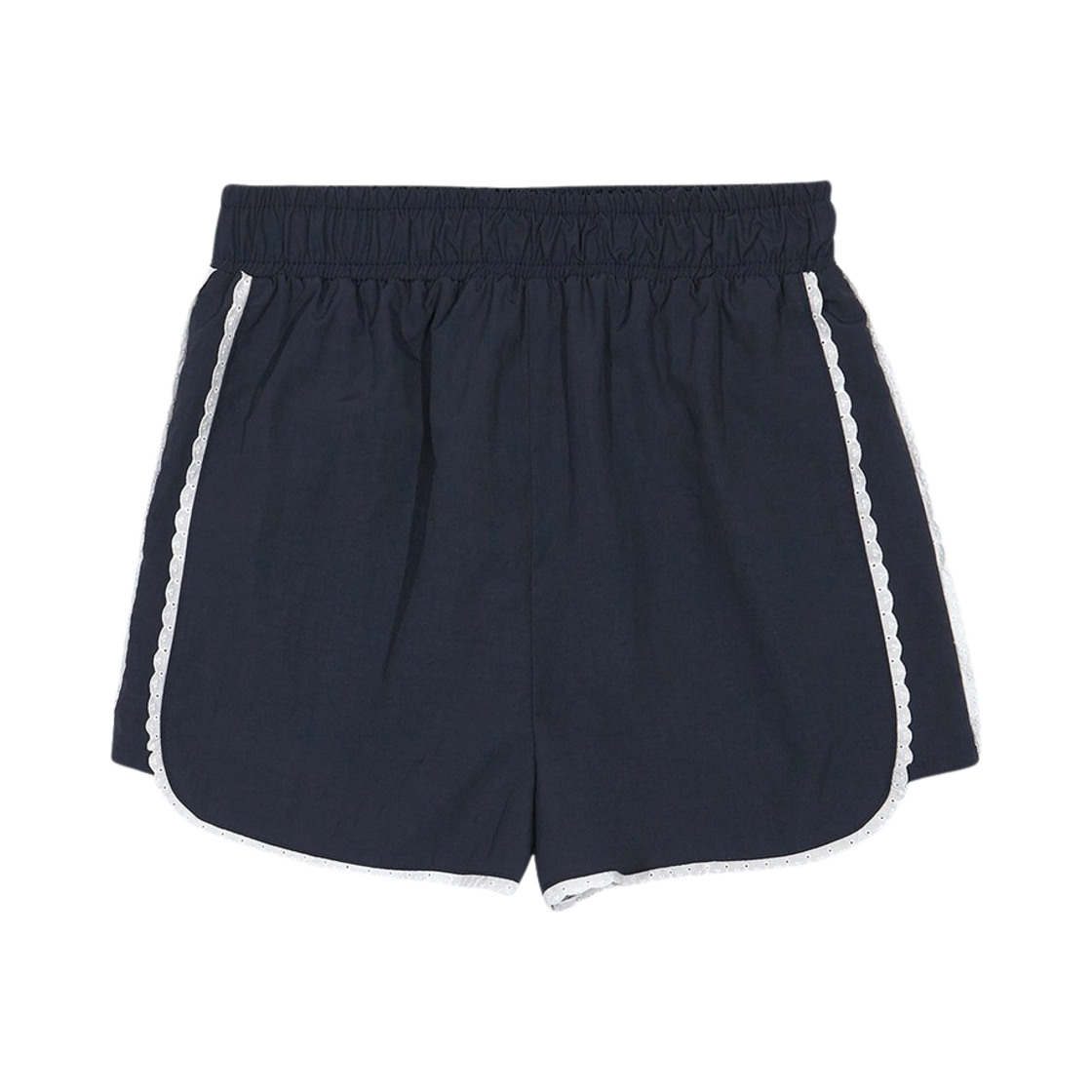 MF2414PT001CNAFR Margarin Fingers Round Lace Shorts Navy