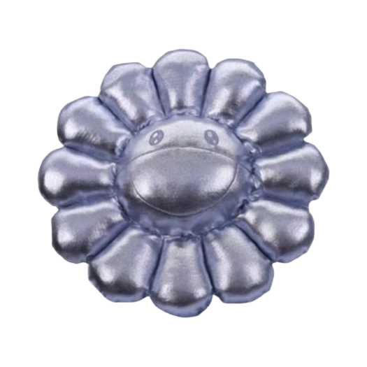 Kaikai Kiki Flower Cushion 30cm Silver