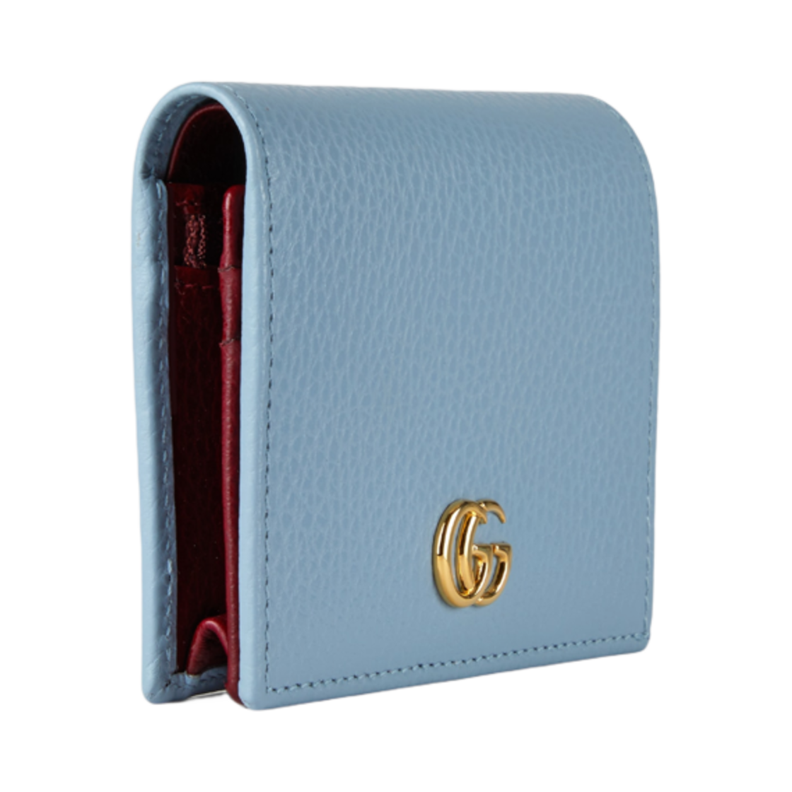 구찌 GG 마몽 카드 케이스 지갑 라이트 블루(Gucci GG Marmont Card Case Wallet Light Blue) - 2