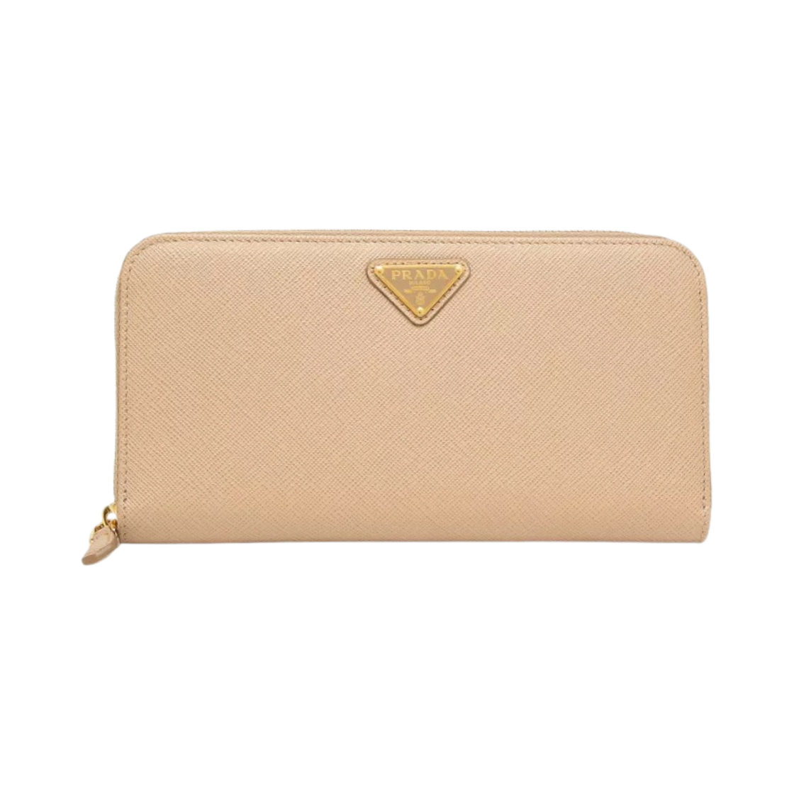 프라다 사피아노 레더 트라이앵글 로고 지갑 파우더 핑크(Prada Saffiano Leather Triangle Logo Wallet Powder Pink) - 1