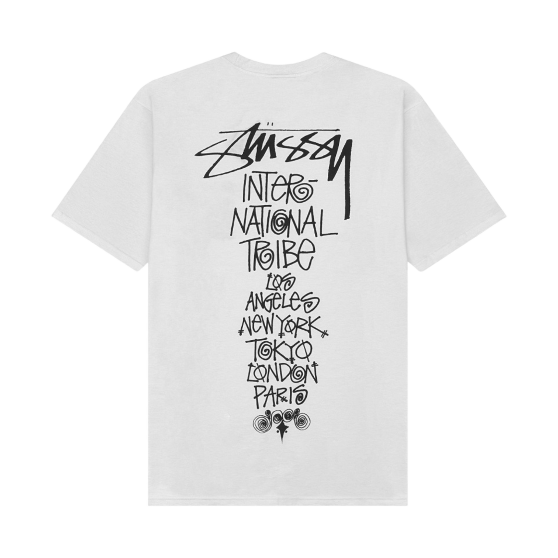 스투시 트라이브 스택 티셔츠 화이트 | Stussy | KREAM