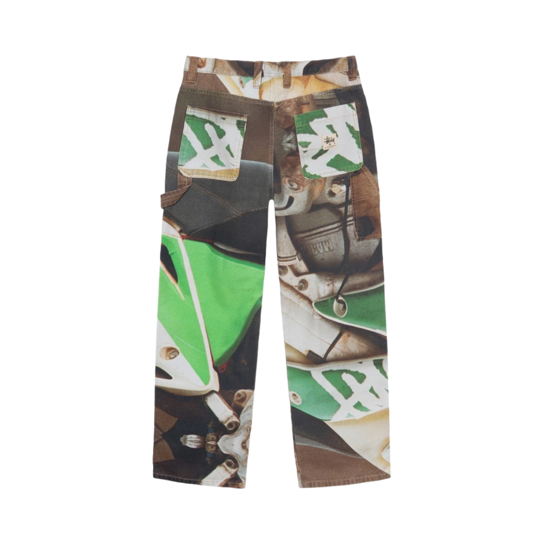 스투시 캔버스 워크 팬츠 바자 프린트 멀티 | Stussy | KREAM