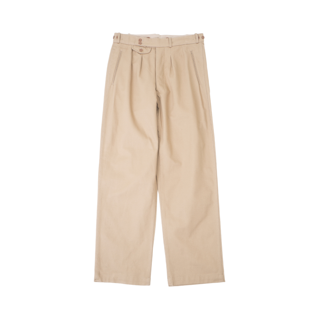 2025011302 YMCL KY German Type Navy Tropical Pants Khaki