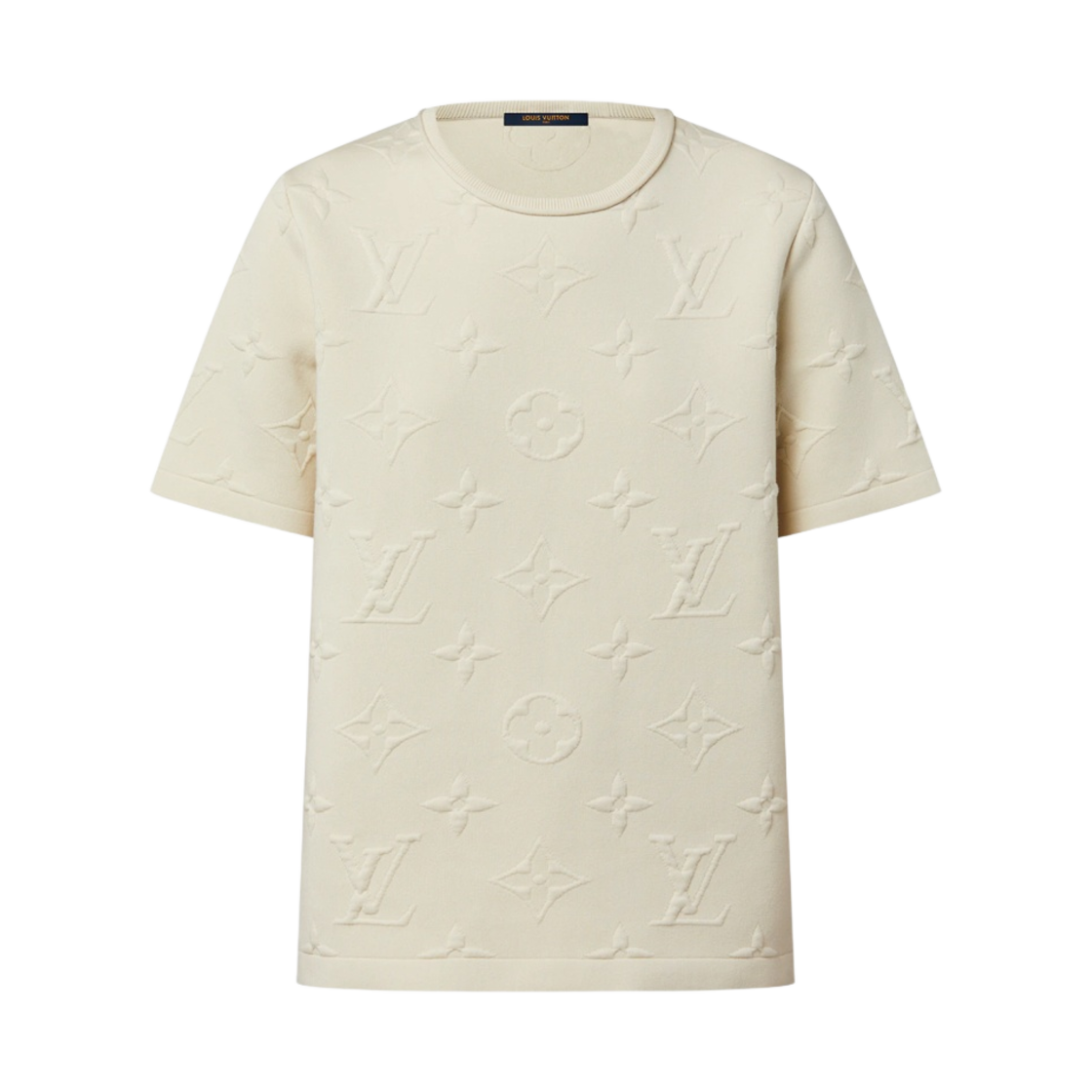 (W) 루이비통 3D 모노그램 니트 탑 베이지((W) Louis Vuitton 3D Monogram Knit Top Beige) - 1