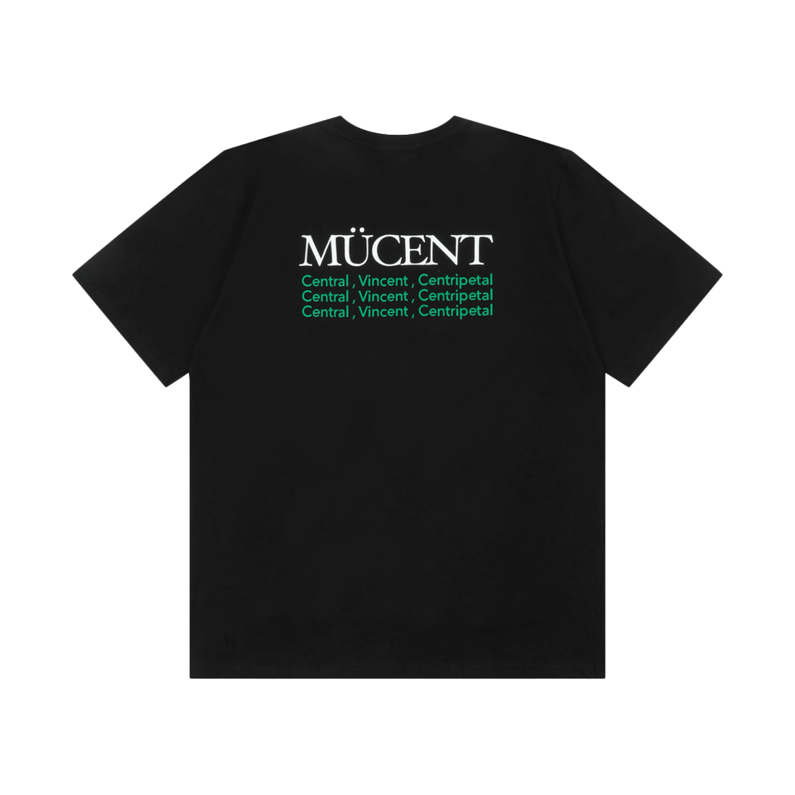 P00000JZ_02 MUCENT Slogan Half T Black