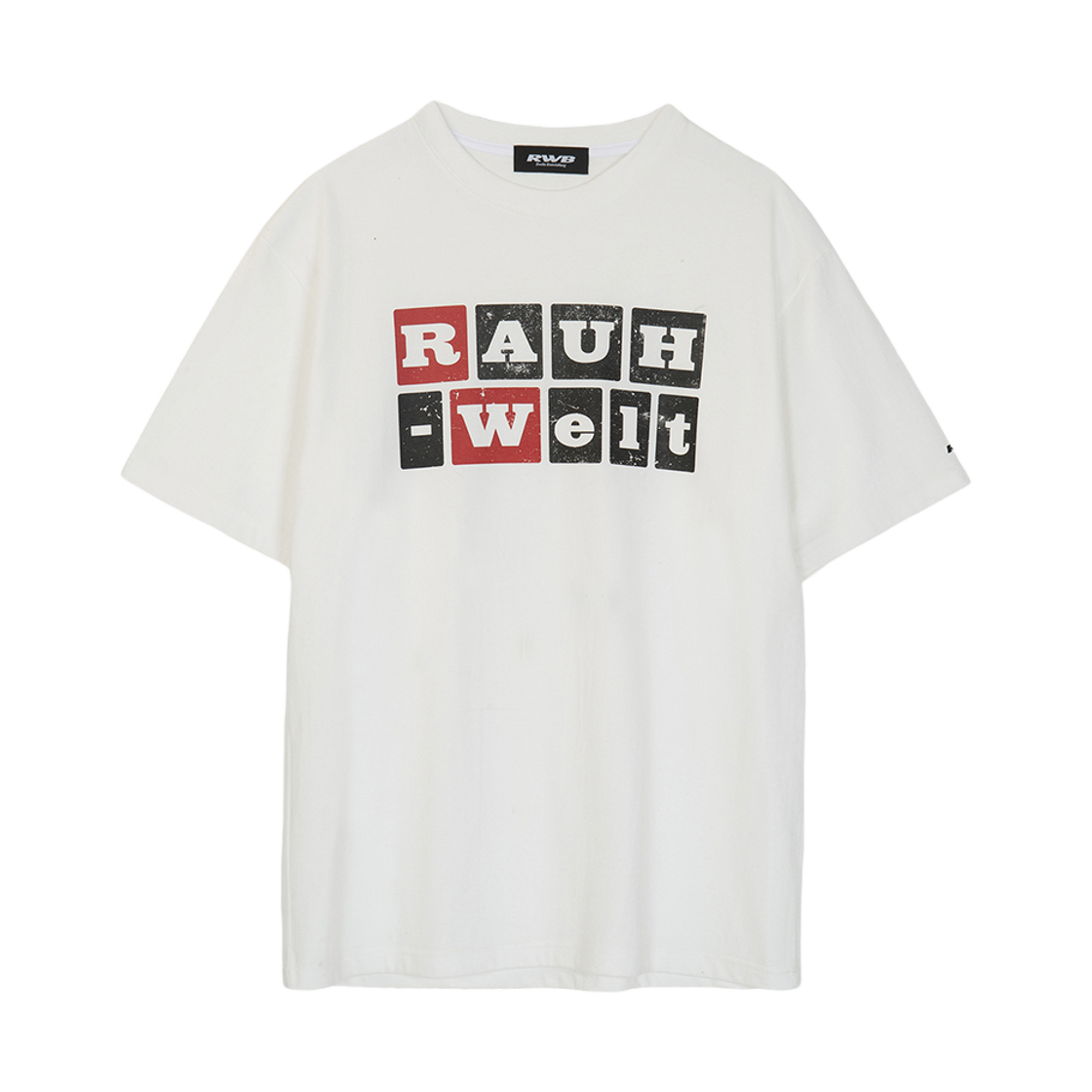 P0000BDL_WH RWB Box Logo SS Tee White