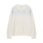(W) Matin Kim Matin Snowflake Knit Sweater Ivory