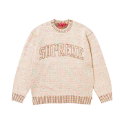 Supreme Contrast Arc Sweater White - 24SS