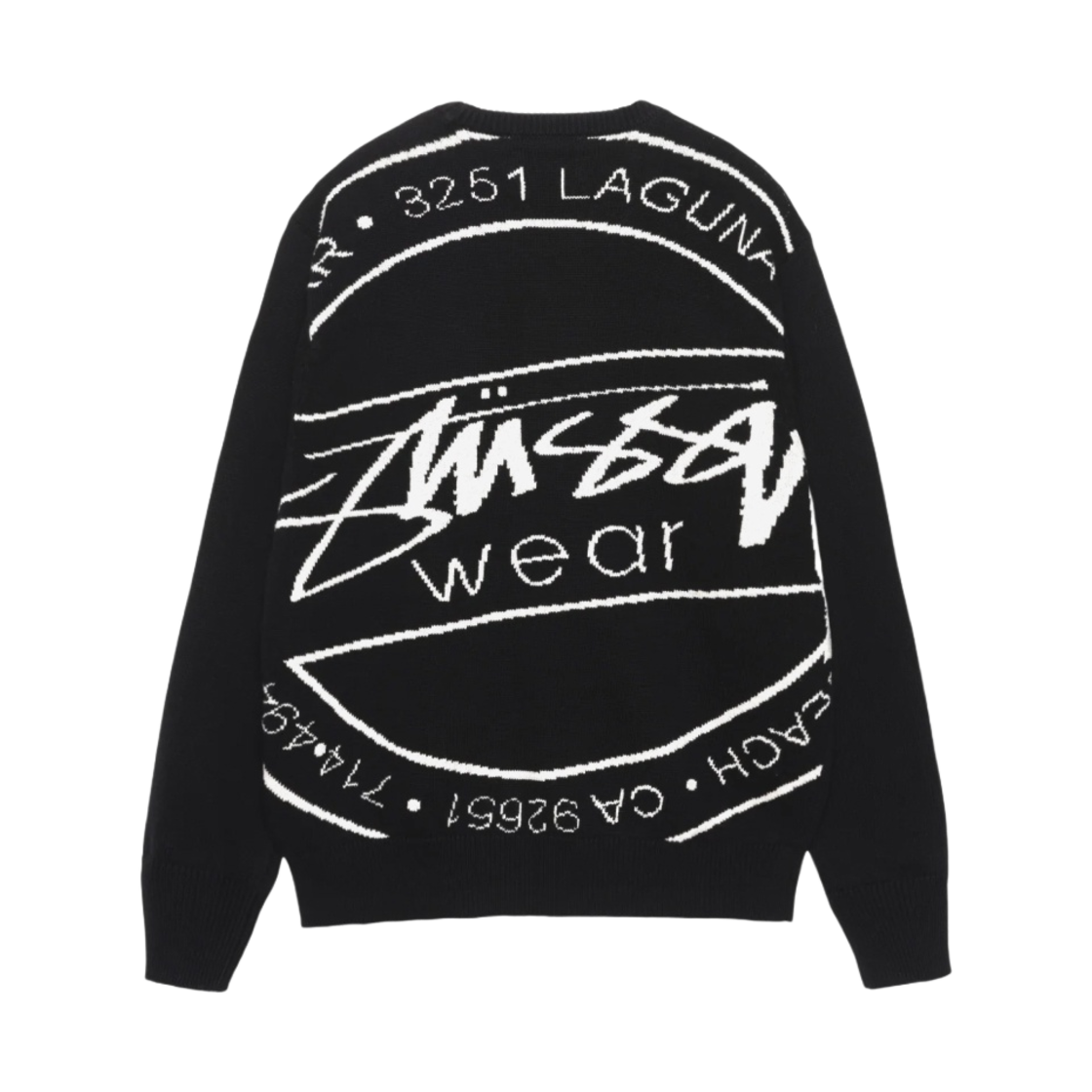 스투시 라구나 아이콘 스웨터 블랙