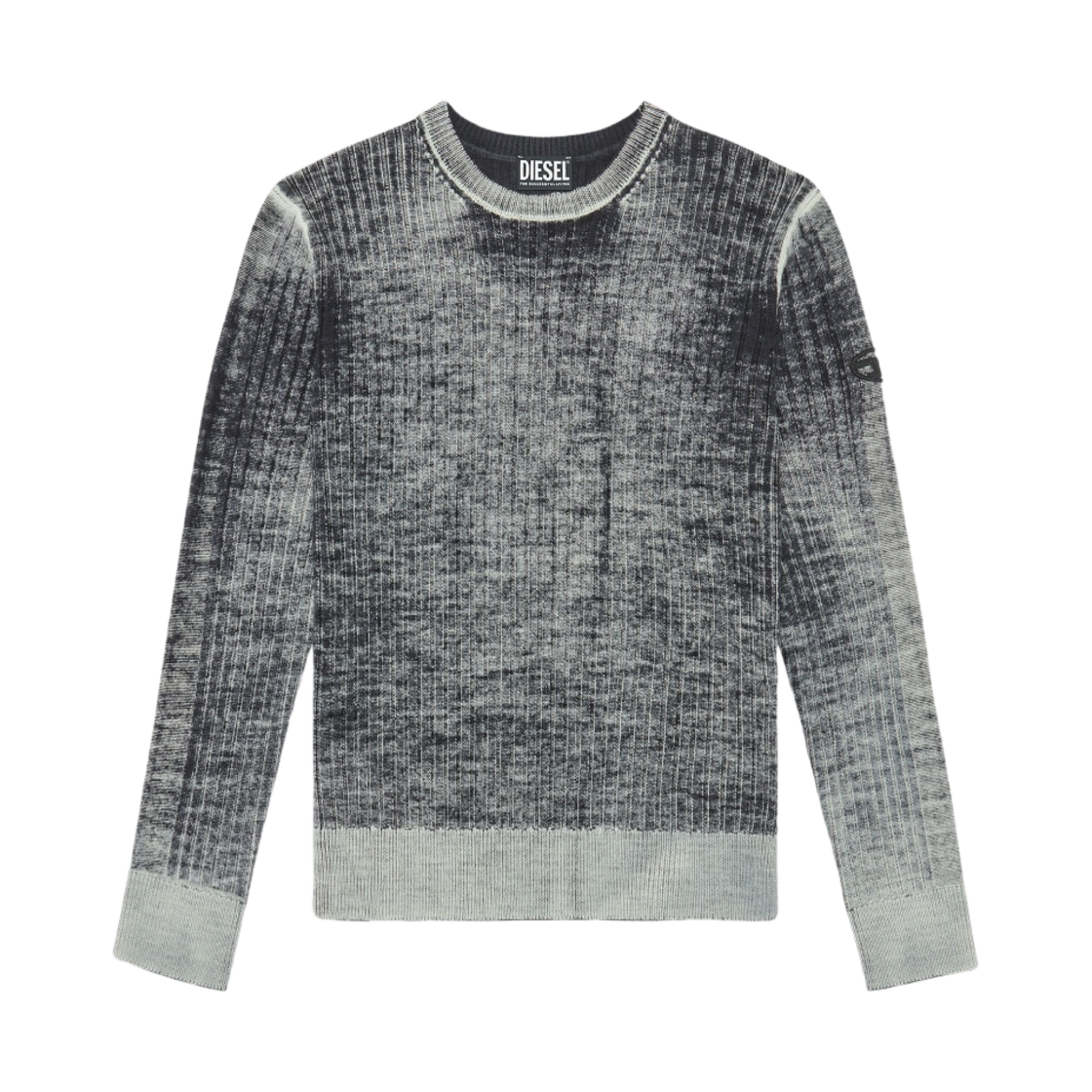 디젤 K-안델레로 프린티드 울 점퍼 그레이(Diesel K-Andelero Printed Wool Jumper Grey) - 1