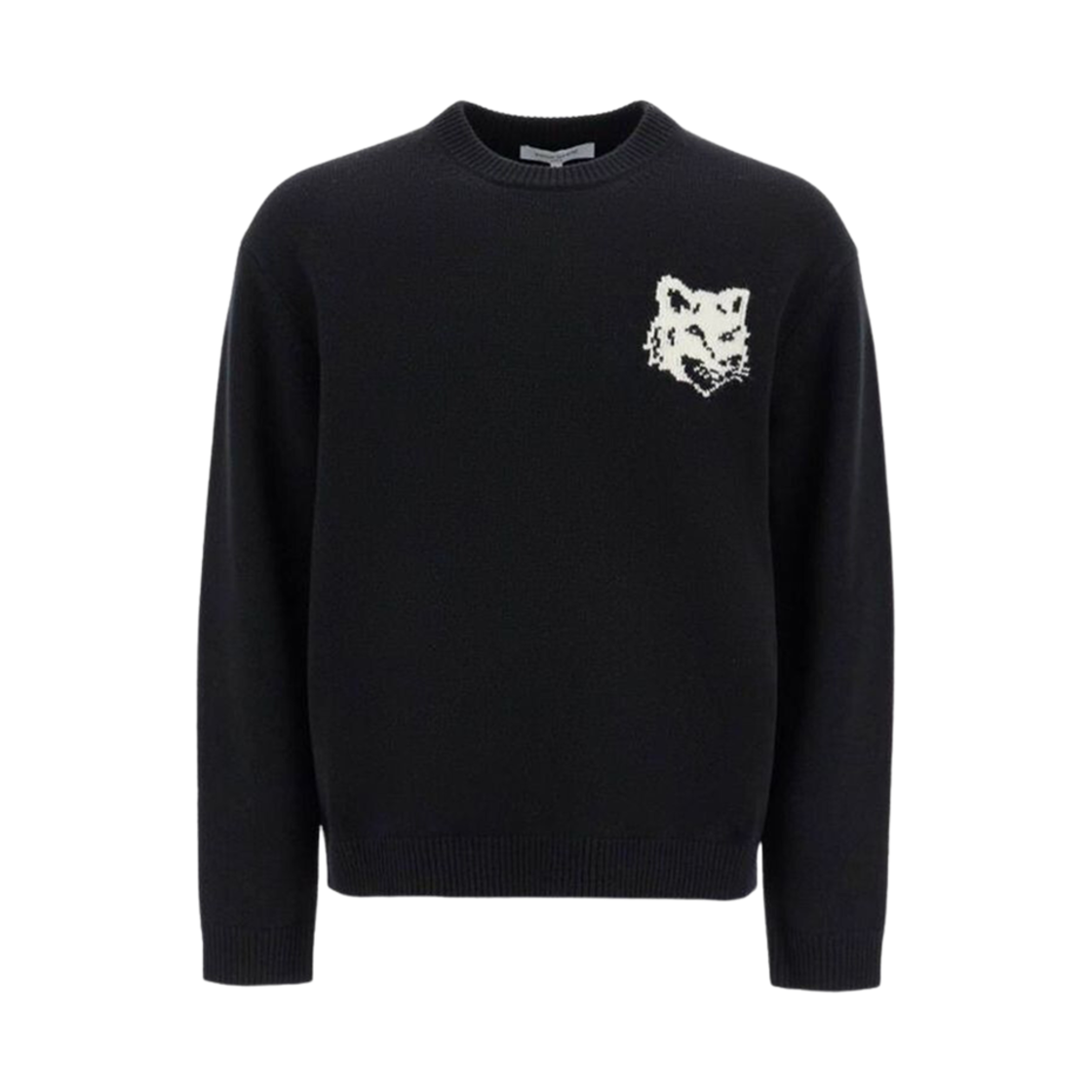 메종 키츠네 폭스 헤드 인타르시아 컴포트 점퍼 블랙(Maison Kitsune Fox Head Intarsia Comfort Jumper Black)