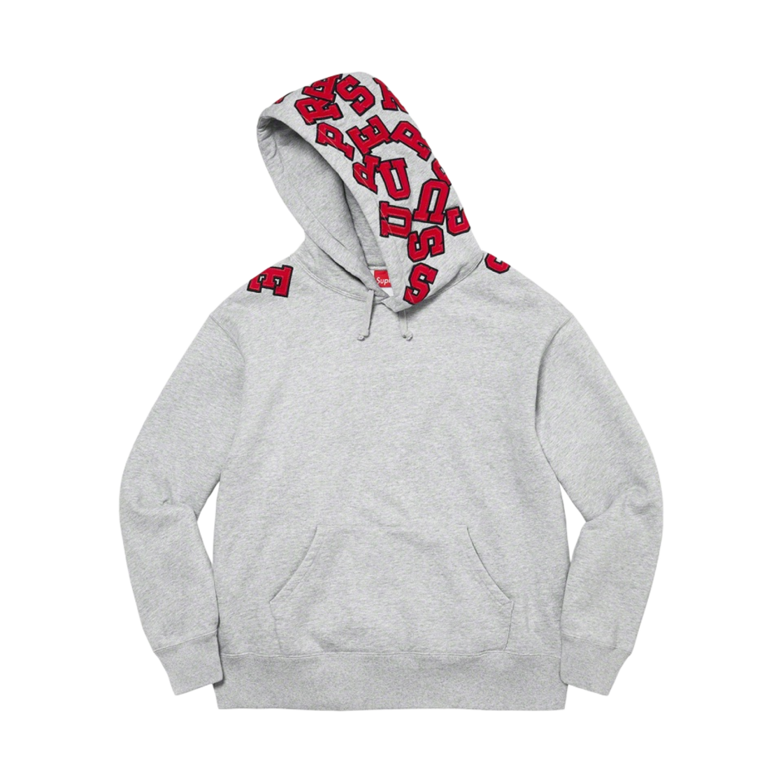 슈프림 스케터 아플리케 후드 스웨트셔츠 헤더 그레이 - 22FW(Supreme Scattered Applique Hooded Sweatshirt Heather Grey - 22FW) - 1