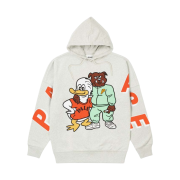 Palace Dog and Duck Drop Shoulder Hood Grey Marl - 22SS