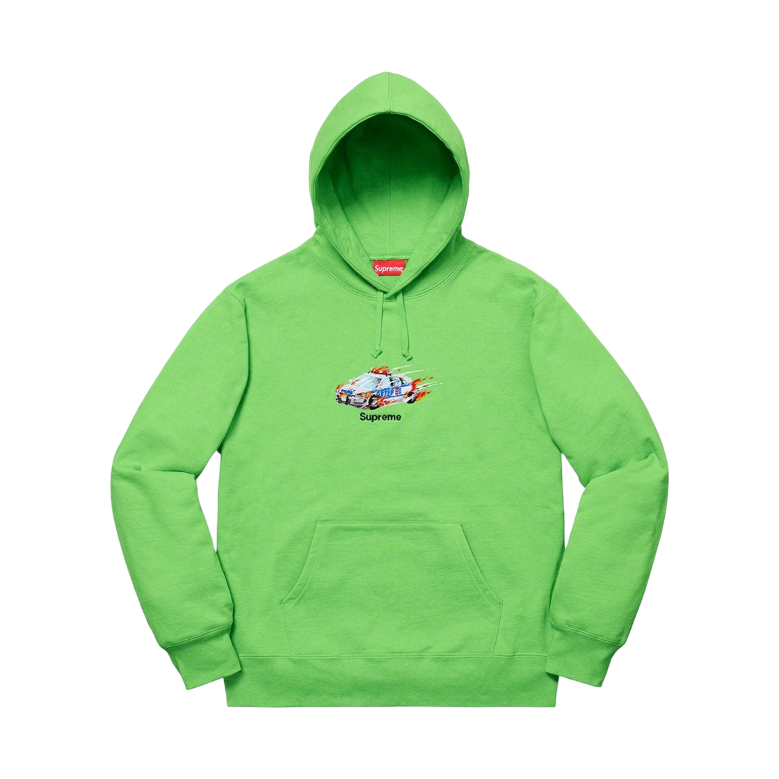 슈프림 캅 카 후드 스웨트셔츠 브라이트 그린 - 19FW