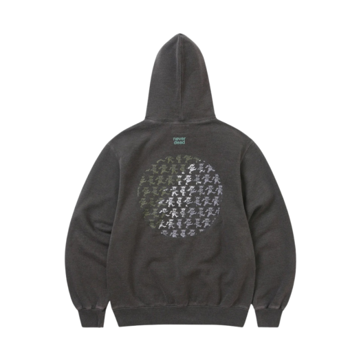 Thisisneverthat x Grateful Dead Heart Skeleton Hands Hoodie Off Black