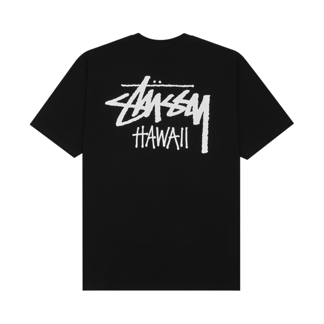 스투시 스탁 화와이 티셔츠 블랙(Stussy Stock Hawaii T-Shirt Black) - 1