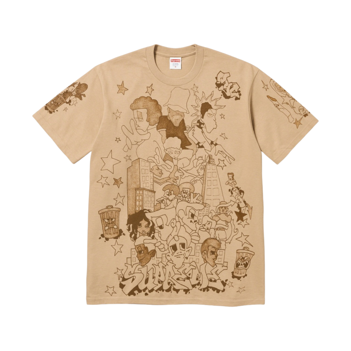 슈프림 다운타운 티셔츠 카키 - 23FW(Supreme Downtown T-Shirt Khaki - 23FW) - 1