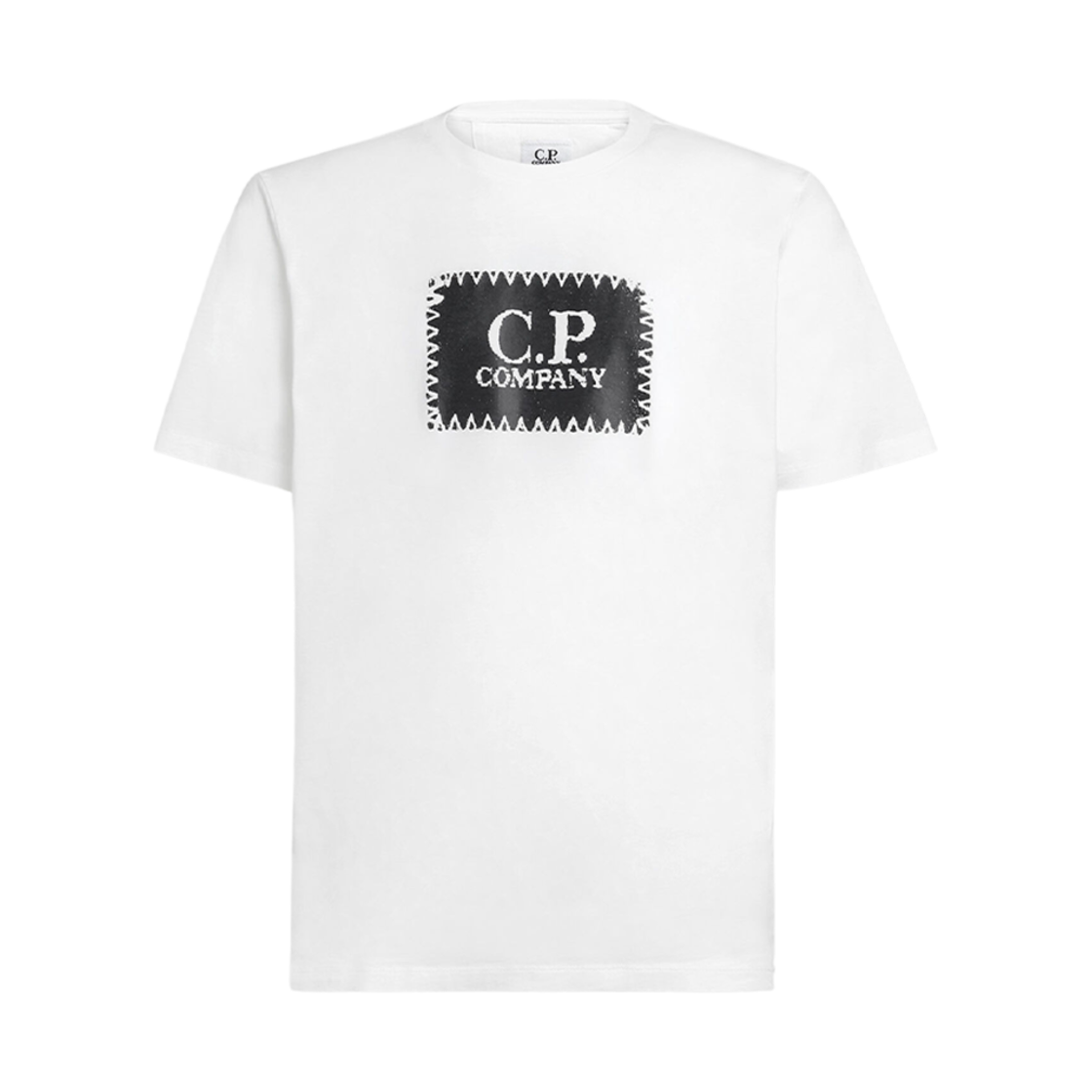 C.P. 컴퍼니 30/1 저지 라벨 티셔츠 거즈 화이트 - 23FW(C.P. Company 30/1 Jersey Label T-Shirt Gauze White - 23FW) - 1