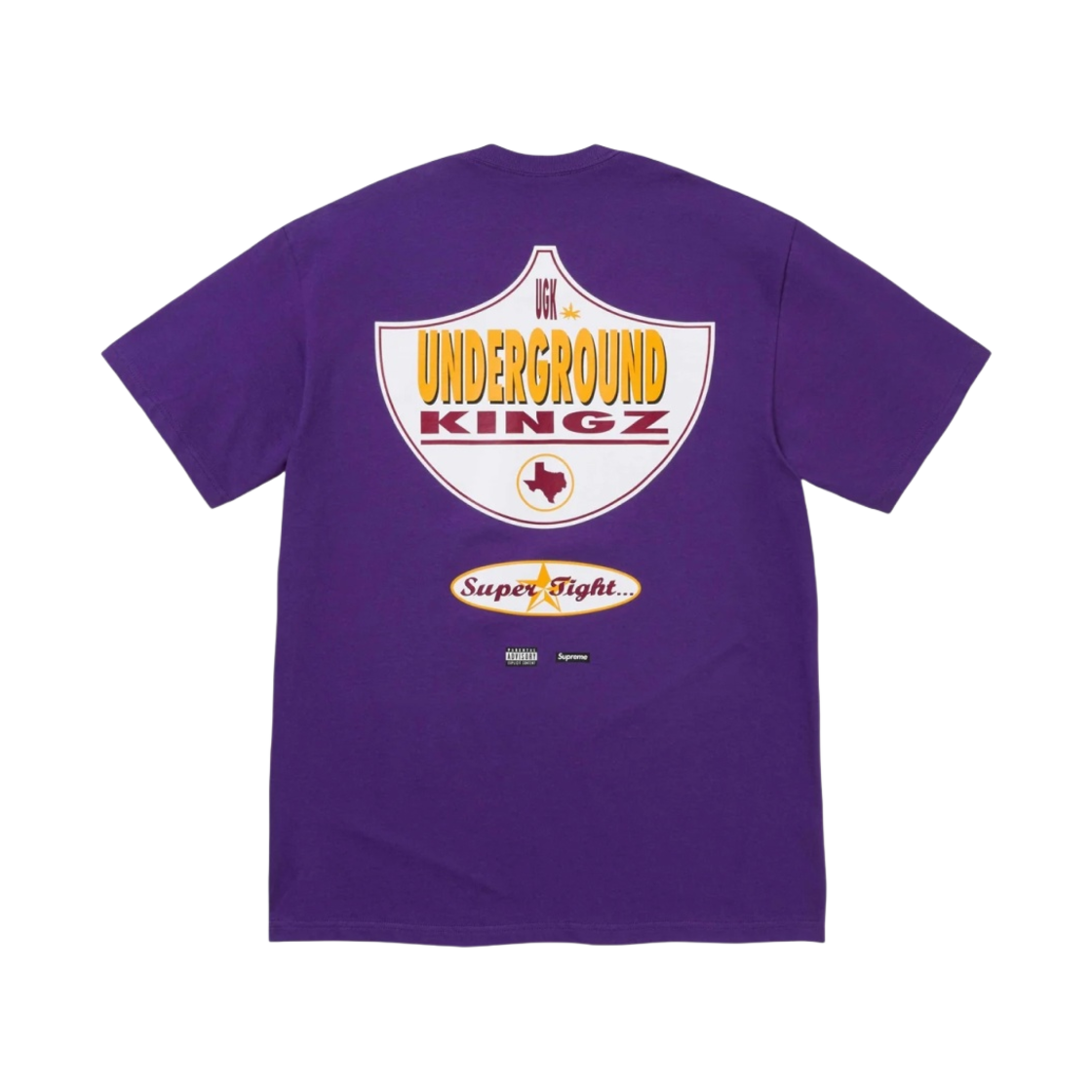 - Supreme x UGK Super Tight T-Shirt Purple - 24SS