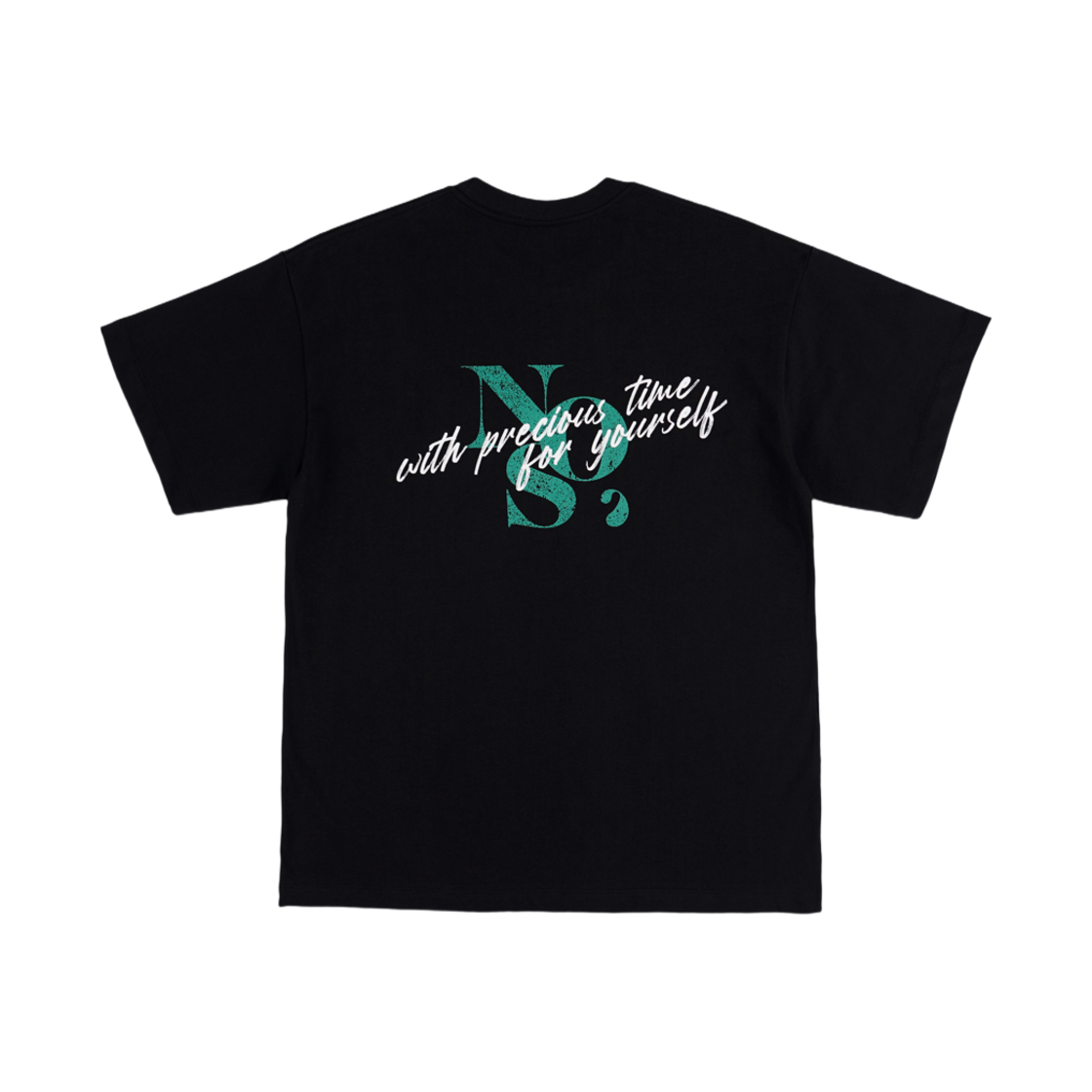 NOS7 스크래치 로고 티셔츠 블랙(NOS7 Scratch Logo T-Shirt Black)