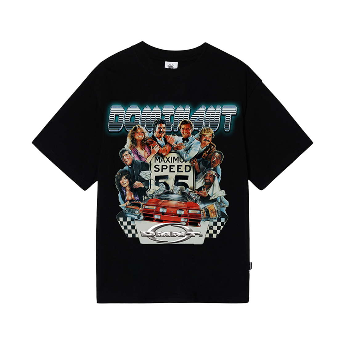 도미넌트 유니섹스 레이싱 오버핏 프린팅 반팔 티셔츠(Dominant Unisex Racing Overfit Printed Short Sleeve T-Shirt)