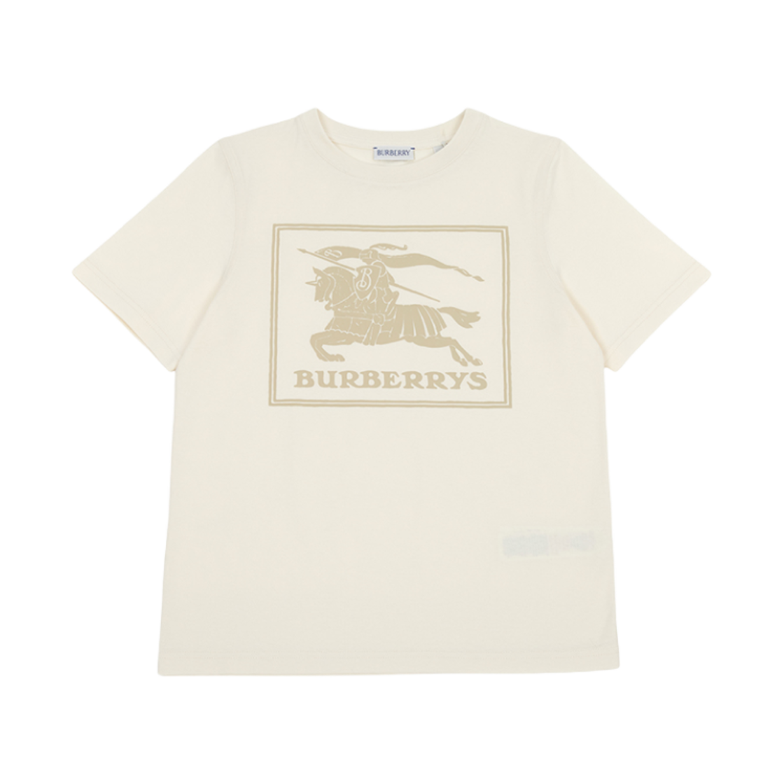 8077991 (Kids) Burberry EKD Logo Print T-shirt Cream