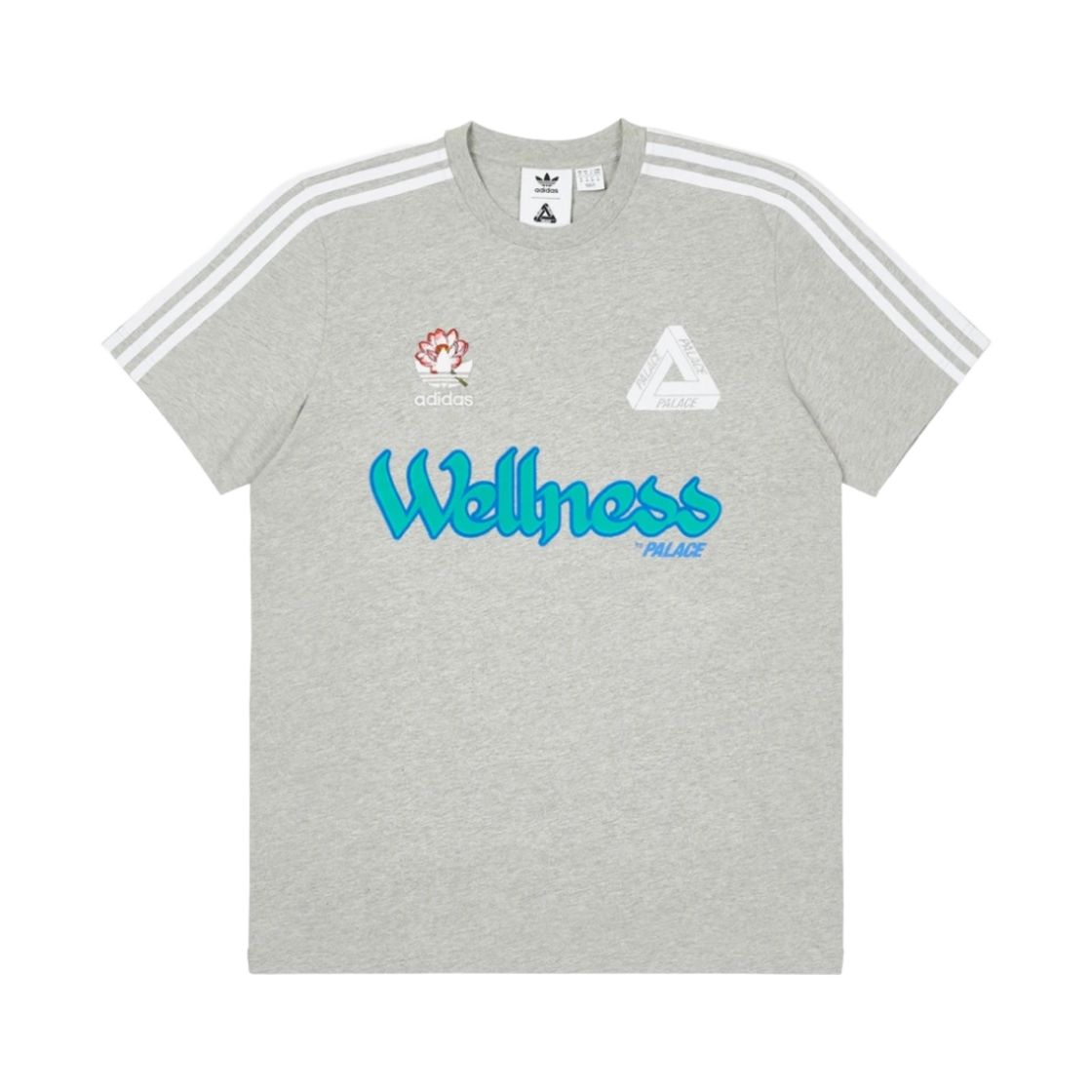 팔라스 x 아디다스 팔라스테 티셔츠 미디움 그레이 헤더 - 21FW(Palace x Adidas Palaste T-Shirt Medium Grey Heather - 21FW) - 1