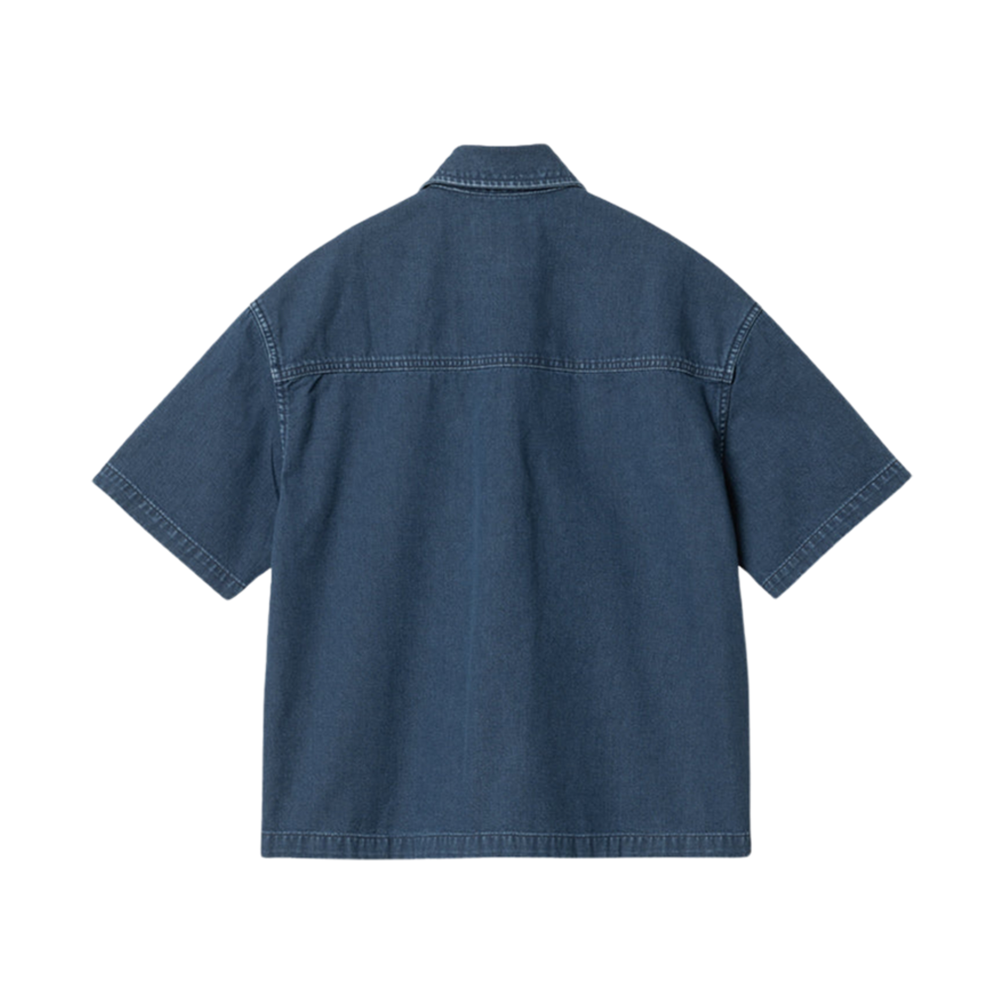 (W) 칼하트 WIP 로빌라 셔츠 블루 헤비 스톤 워시((W) Carhartt WIP Lovilia Shirt Blue Heavy Stone Wash) - 2