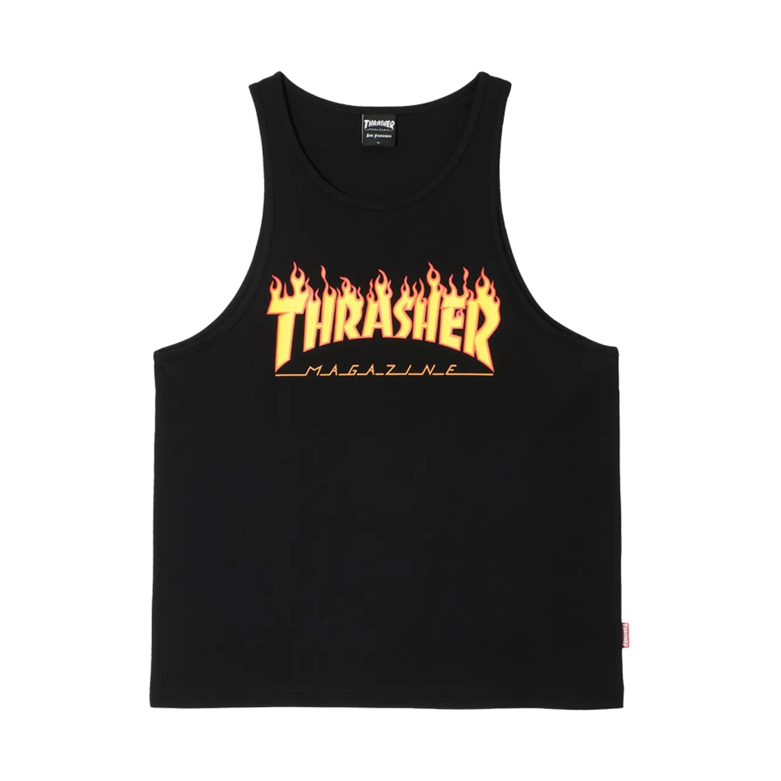 TR2502ST26BK THRASHER Flame Sleeveless Black