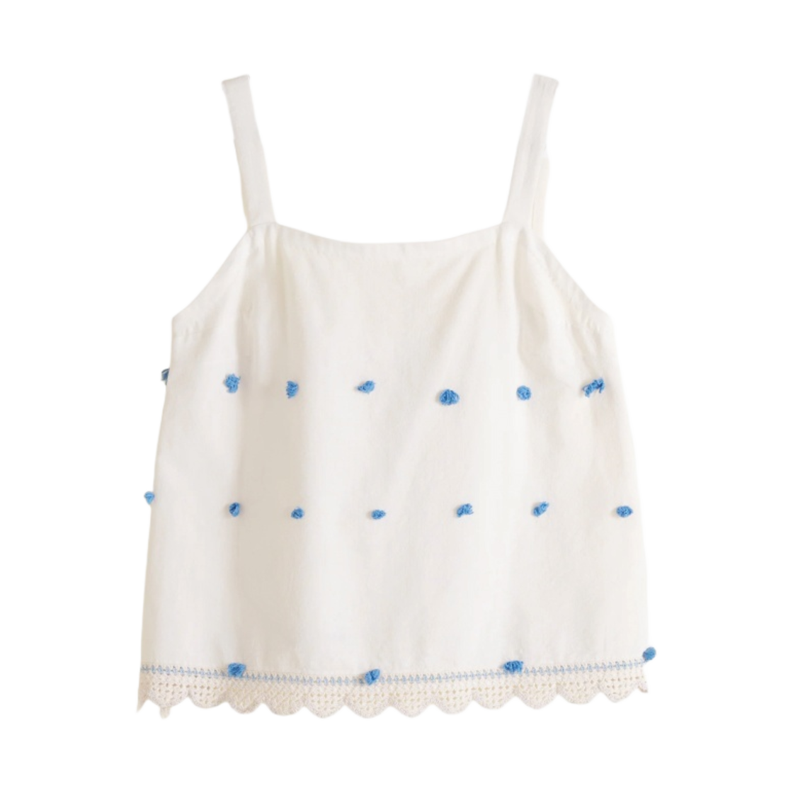 (W) 보디 사파이어 부케 탑 멀티컬러((W) Bode Sapphire Bouquet Top Multicolor)