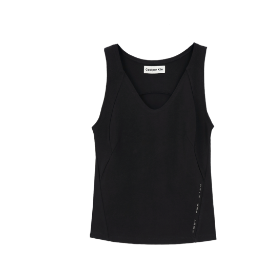 CK25SSTS14_BK Cost Per Kilo Stretch Tank Top Black